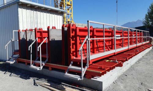 moule poutre sur chantier